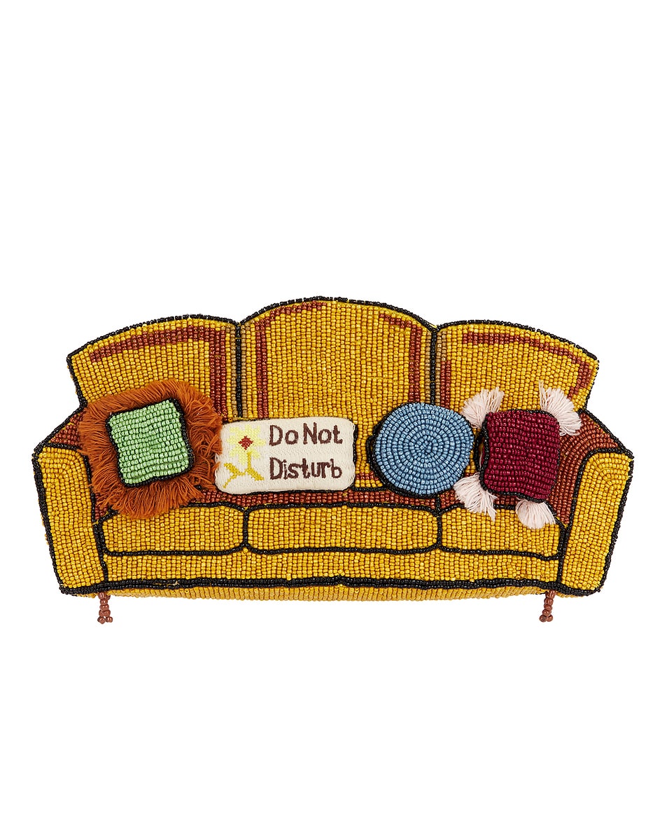 Image 1 of Staud Couch Pouch in Goldenrod