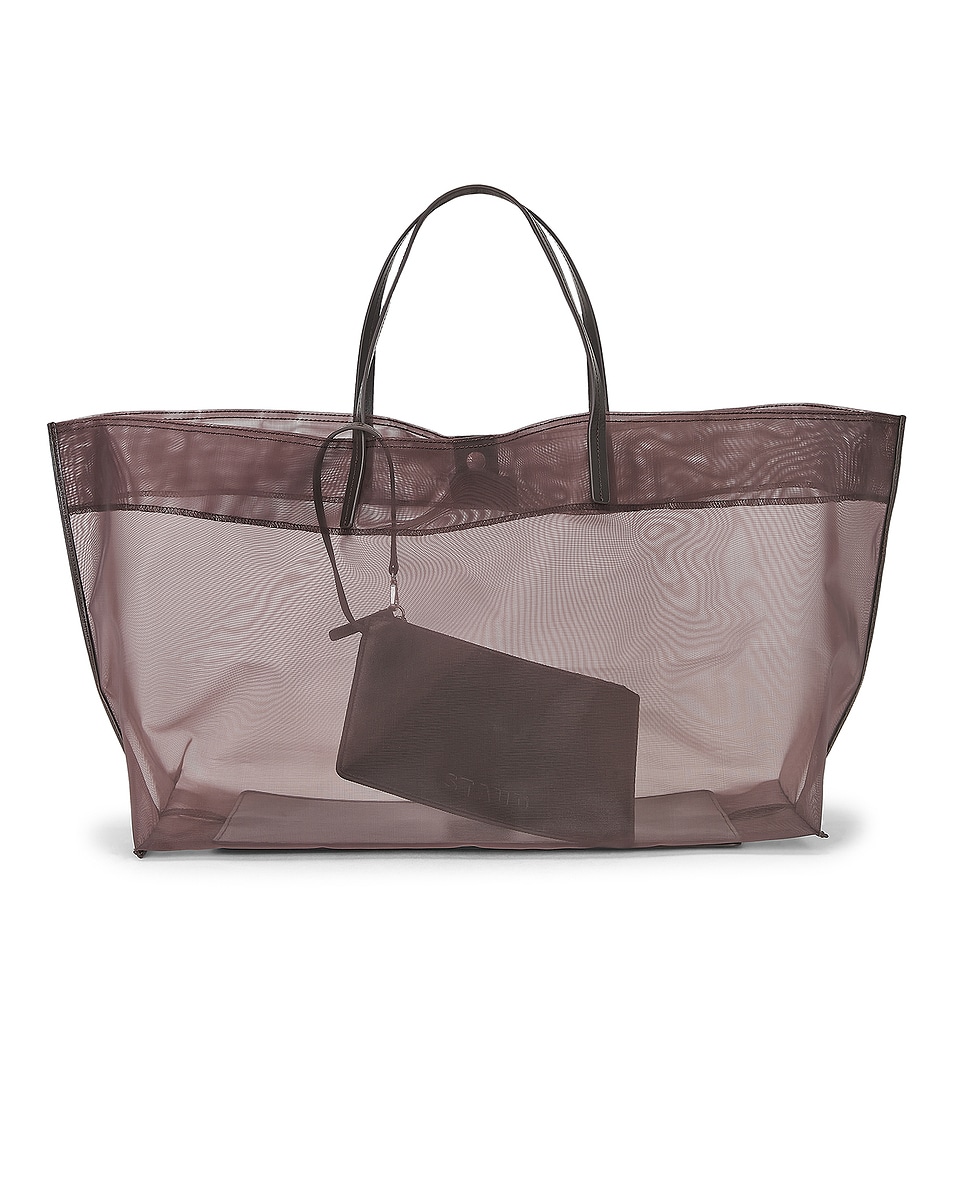 Image 1 of Staud Christos Large Mesh Tote in Espresso
