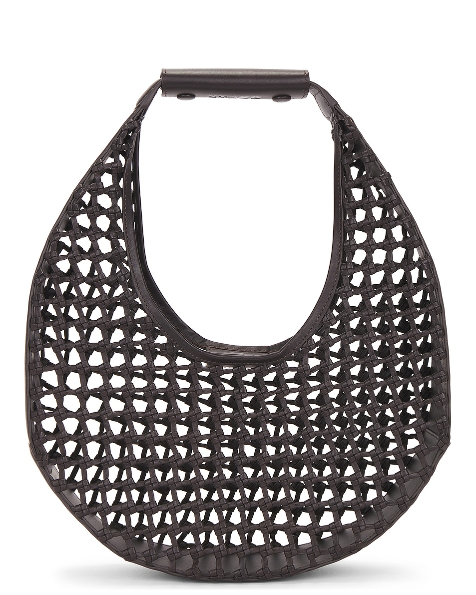 Image 1 of Staud Moon Hand-knotted Tote in Espresso