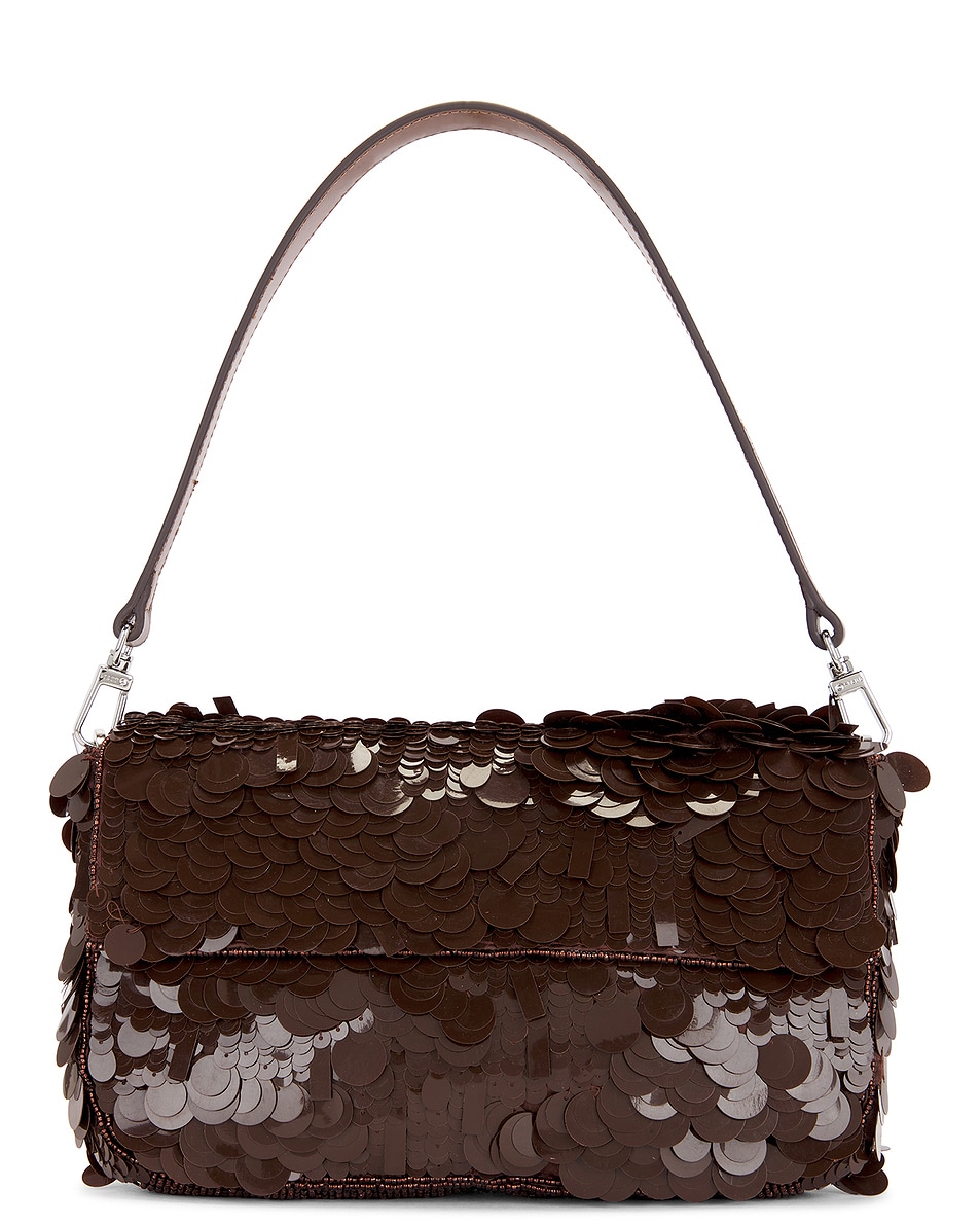 Image 1 of Staud Timmy Shoulder Bag in Cacao