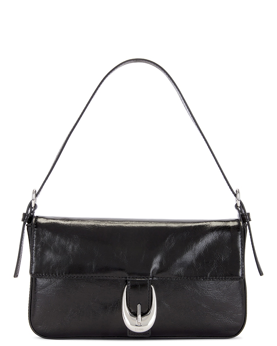 Image 1 of Staud Harlow Shoulder Bag in Black