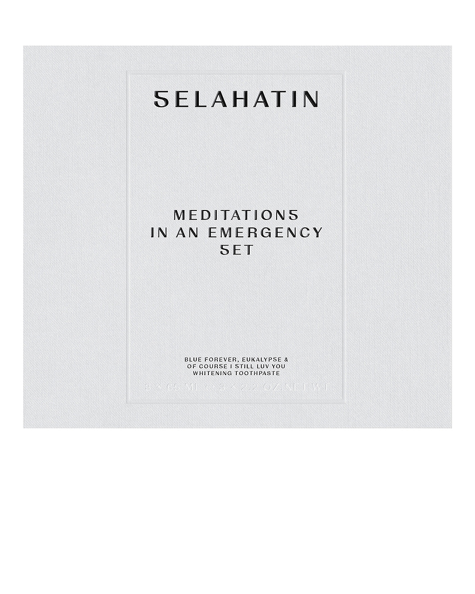 Image 1 of Selahatin Meditations In An Emergency Toothpaste Set in 