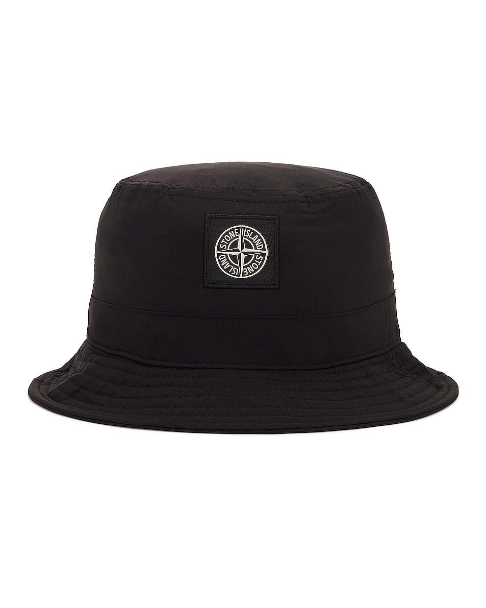 Image 1 of Stone Island Bucket Hat in Black