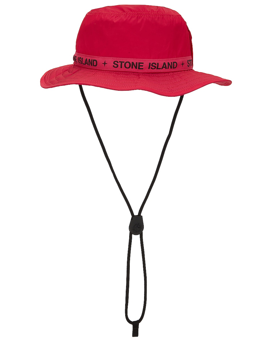 Image 1 of Stone Island Bucket Hat in Fuchsia