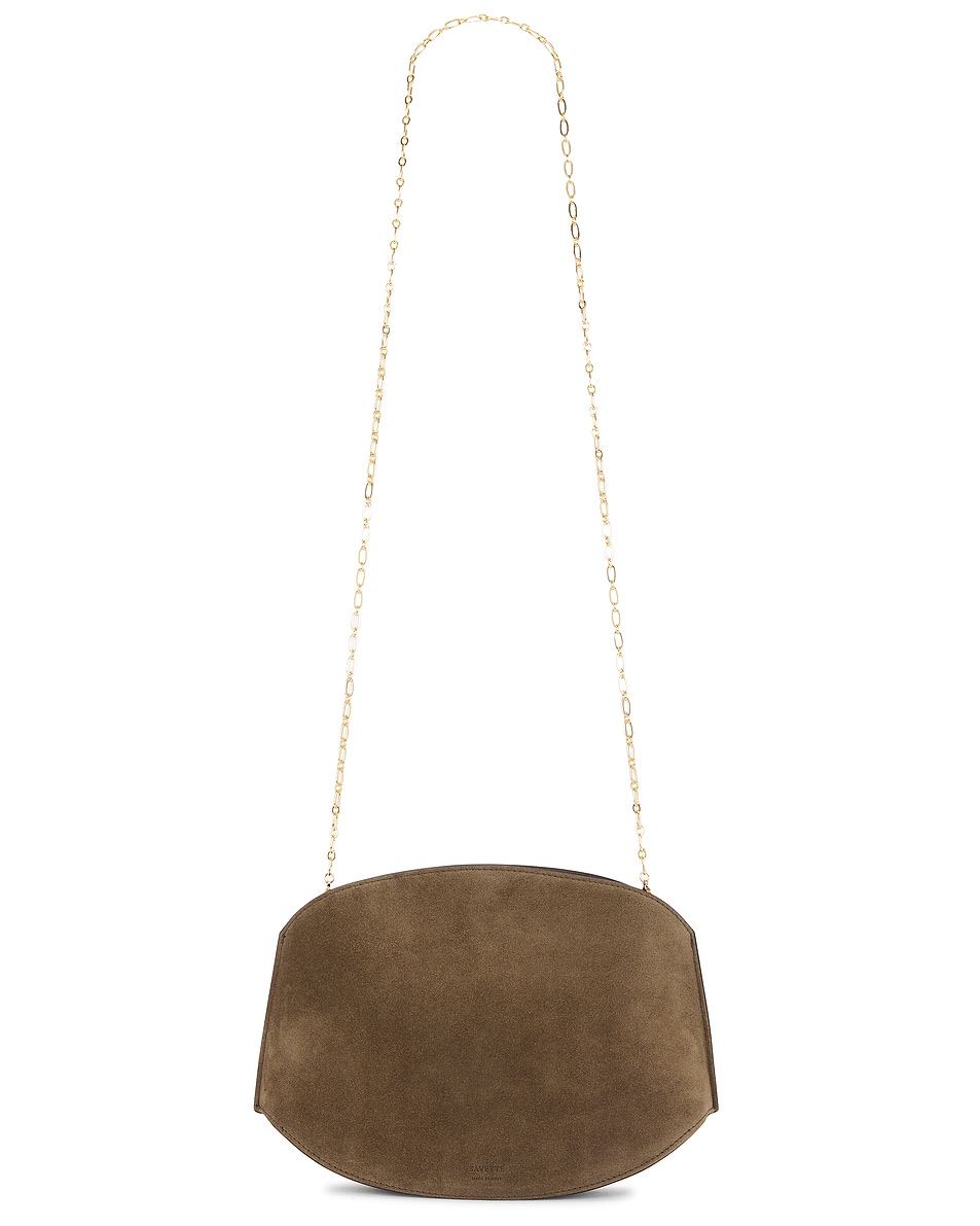Image 3 of Savette The Tondo Chain Crossbody Bag in Mink