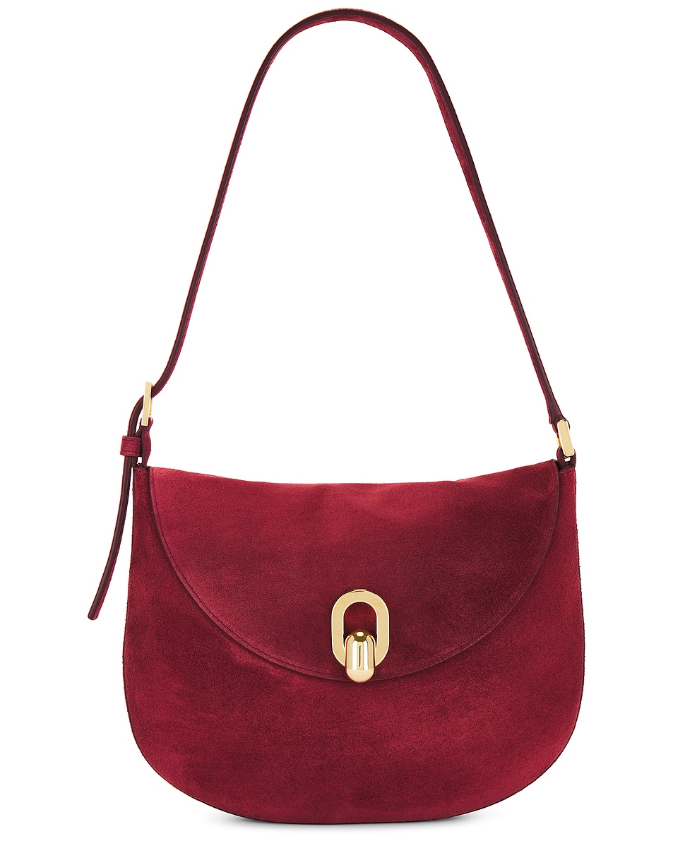 Image 1 of Savette The Small Tondo Hobo Bag in Wine