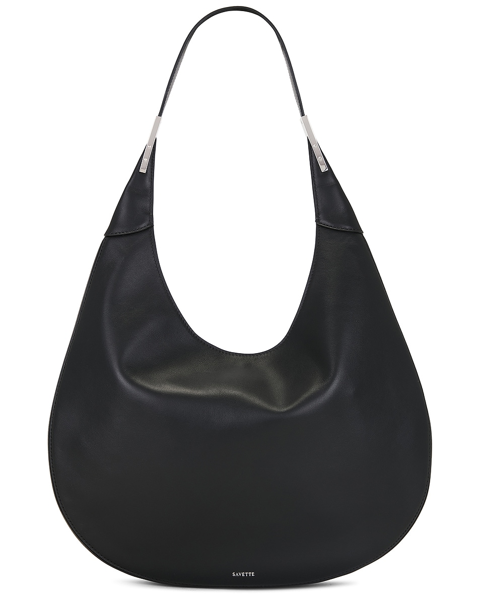 Image 1 of Savette Florence Hobo Bag in Black