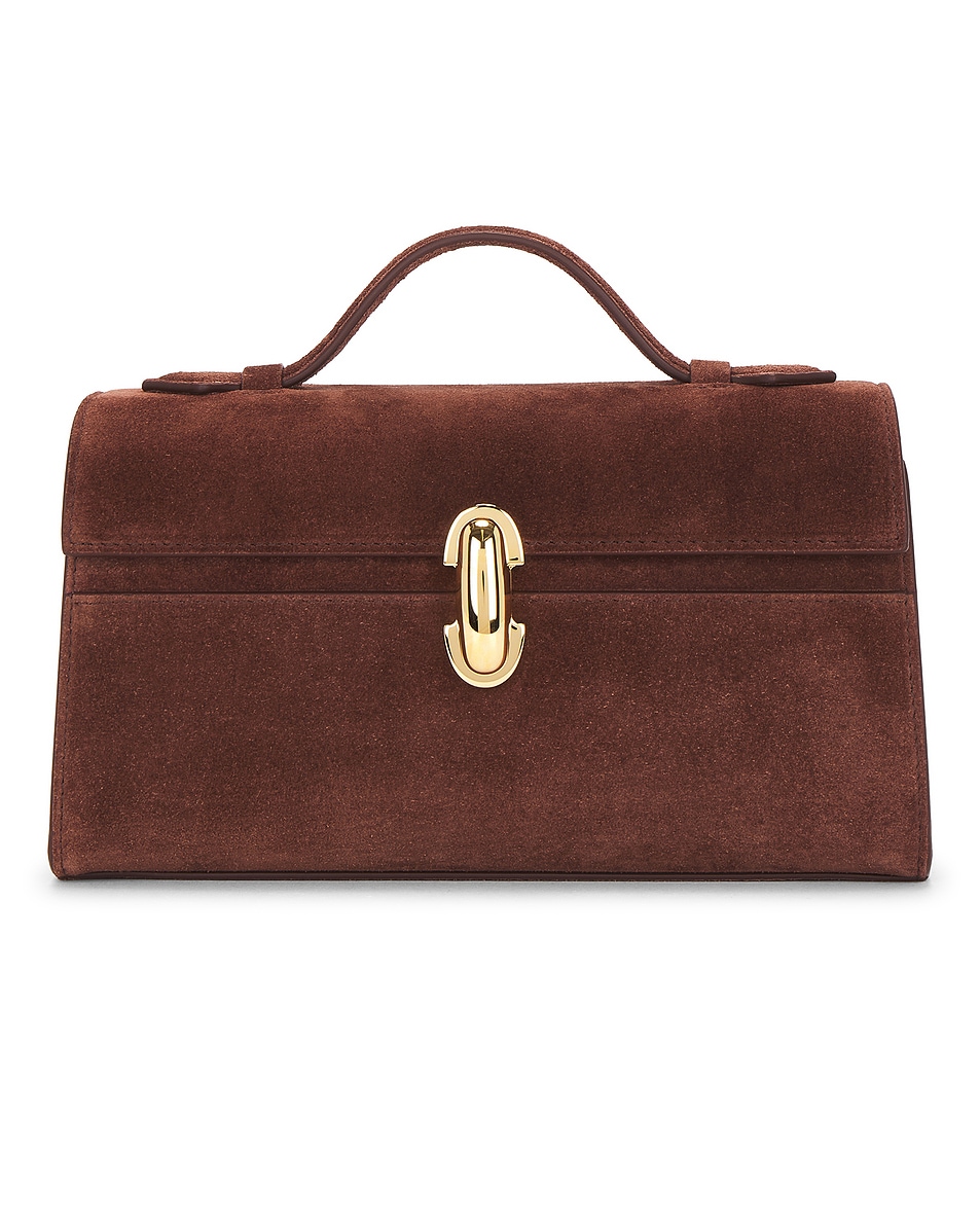 Image 1 of Savette Symmetry Pochette Bag in Espresso