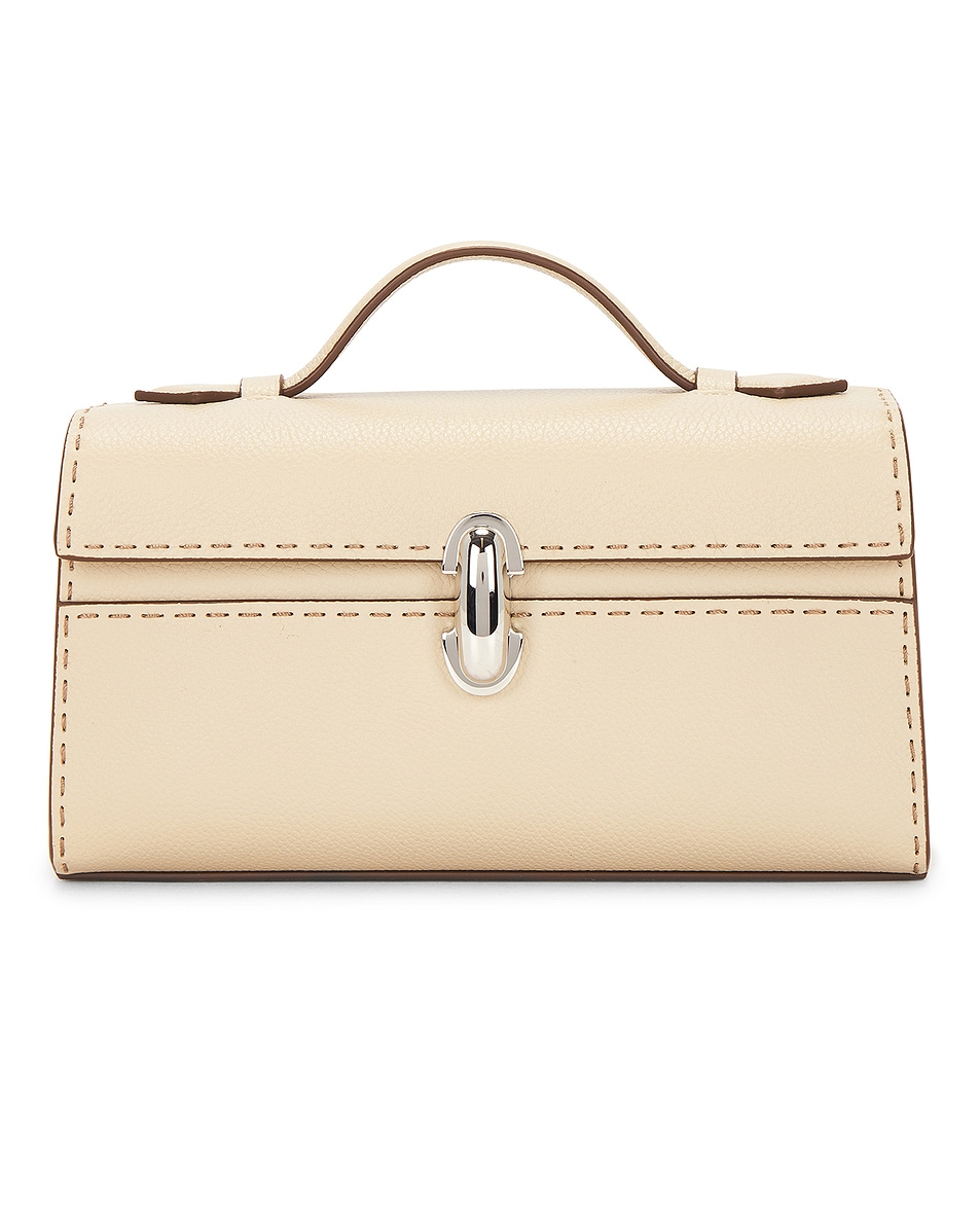 Image 1 of Savette Symmetry Pochette Bag in Bone