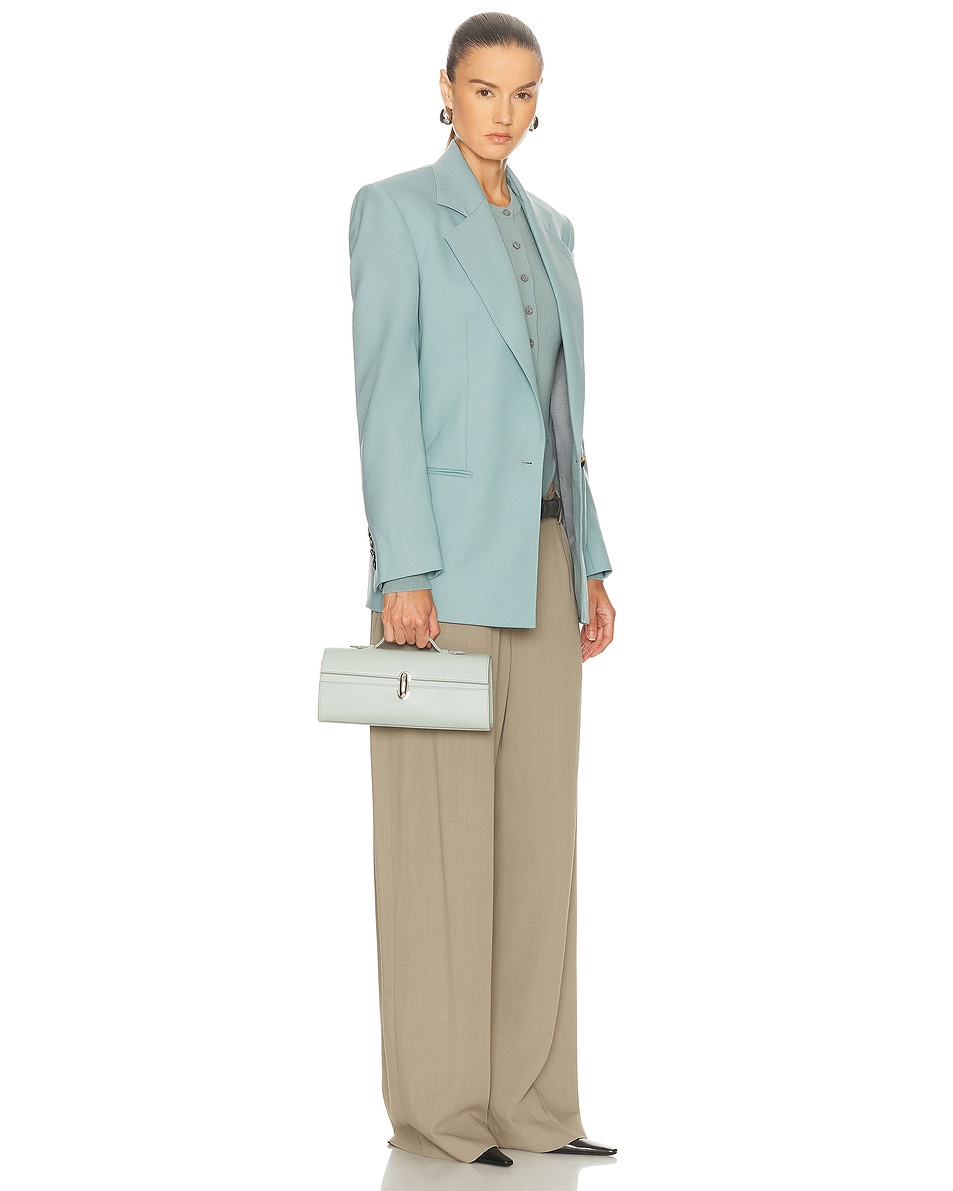 Image 2 of Savette Slim Symmetry Pochette Bag in Mist