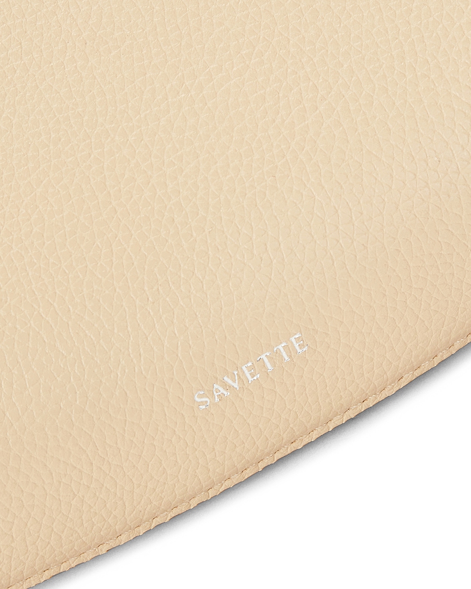 Image 6 of Savette The Florence Hobo Bag in Bone