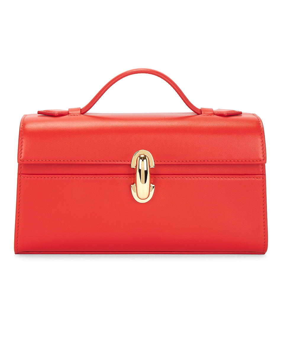 Image 1 of Savette Symmetry Pochette Bag in Poppy