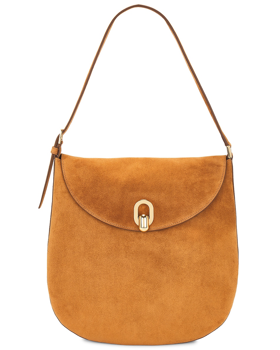 Image 1 of Savette The Large Tondo Hobo Bag in Saddle