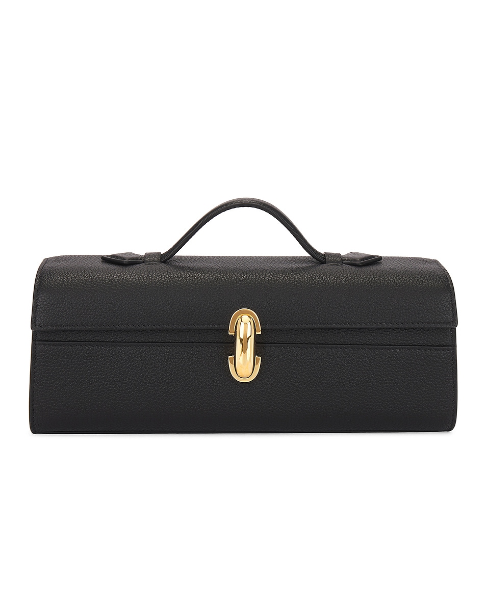 Image 1 of Savette The Slim Symmetry Pochette in Black
