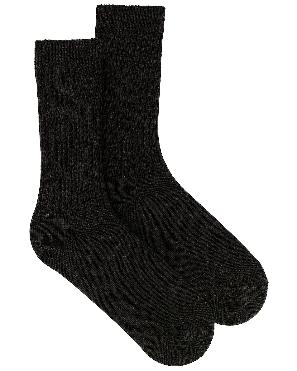 Image 1 of Snow Peak Recycled Cotton Socks in Black