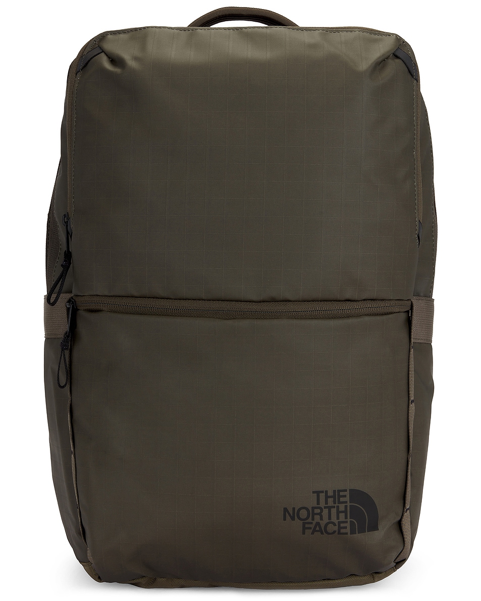 Image 1 of The North Face Base Camp Voyager Daypack in New Taupe Green & TNF Black