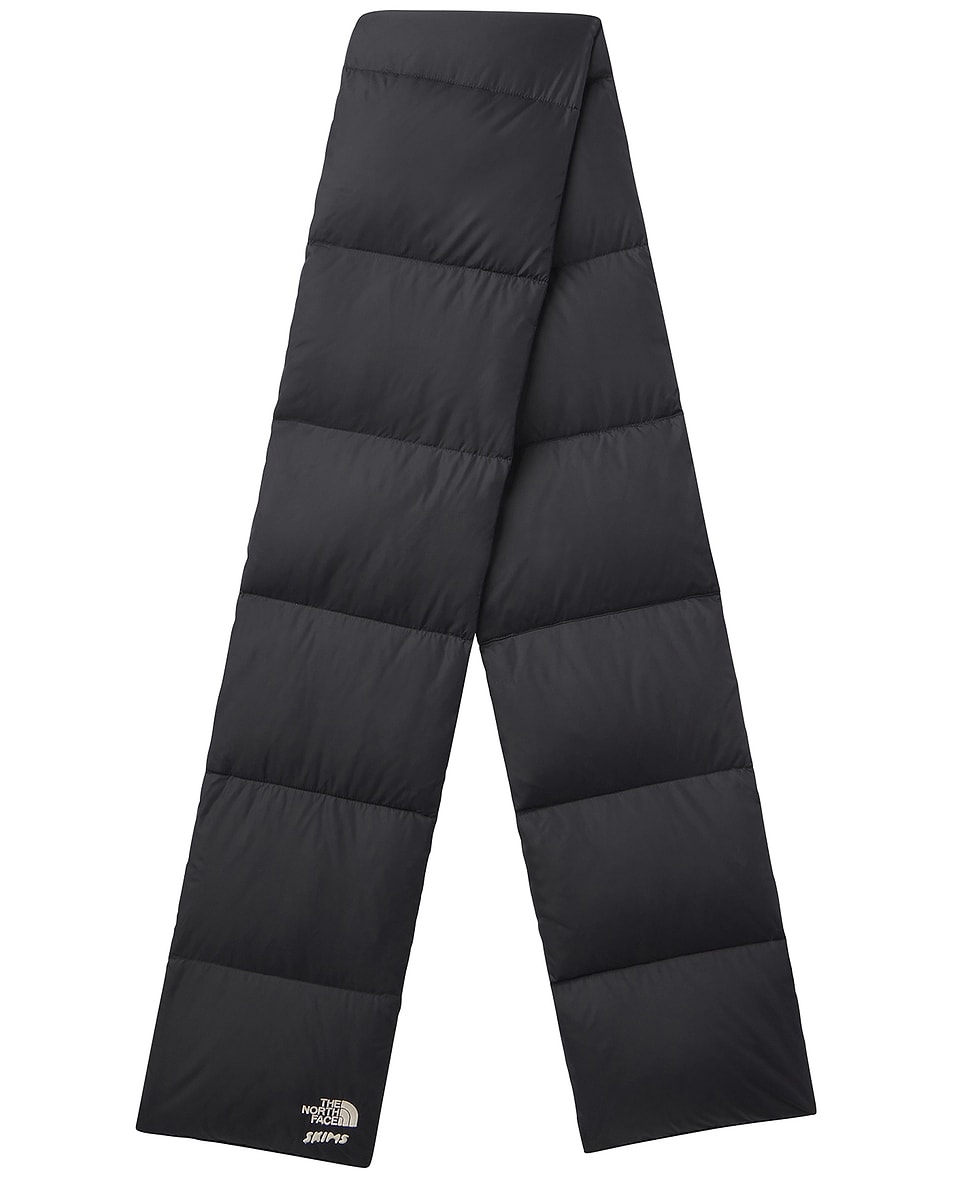 Image 1 of The North Face x SKIMS Nuptse Scarf in SK Onyx