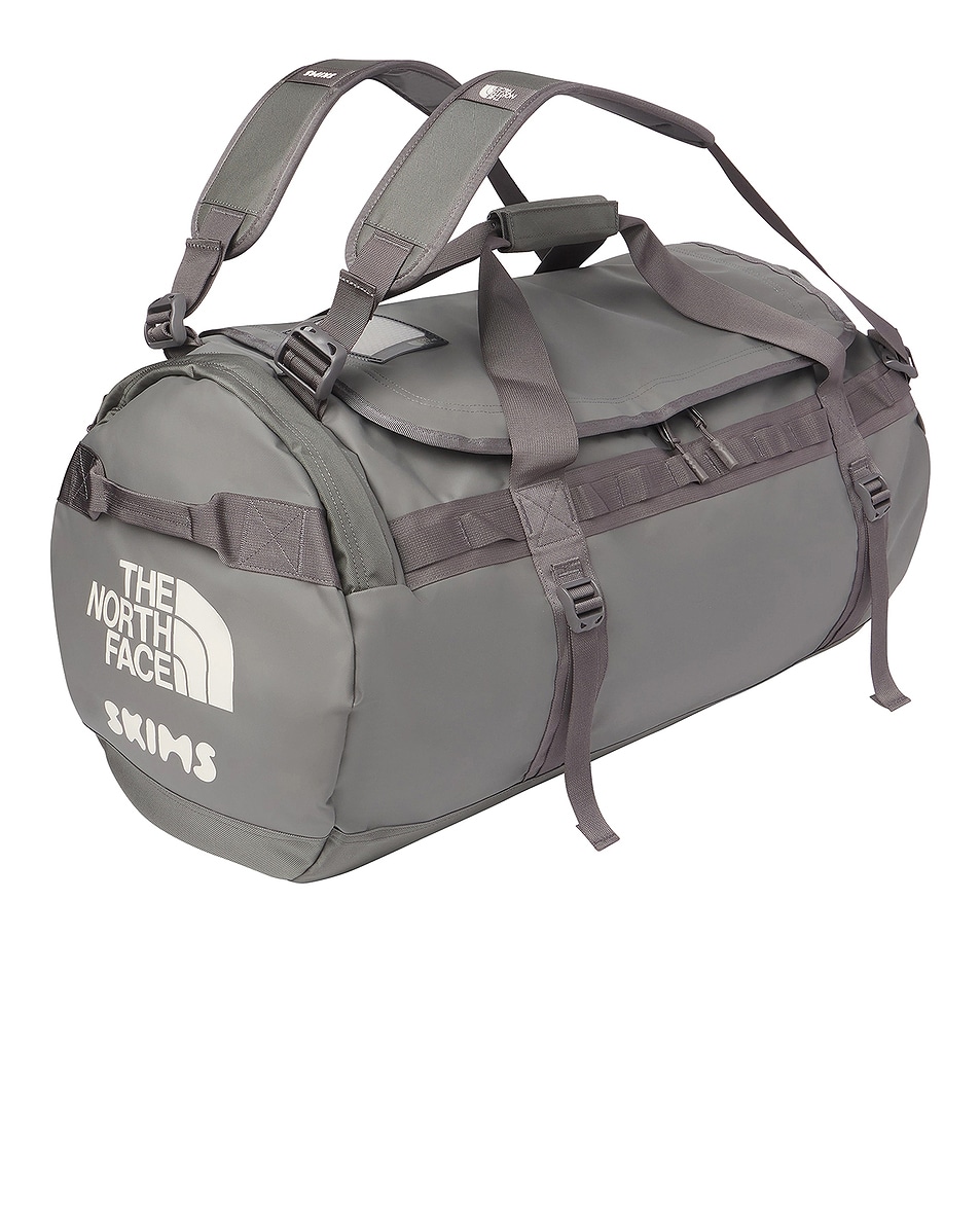 Image 1 of The North Face x SKIMS Large Base Camp Duffel Bag in SK Gunmetal