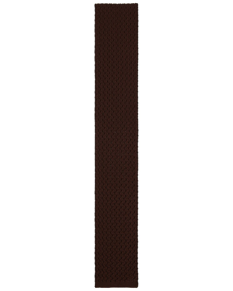 Image 1 of The Row Tana Tie in Brown