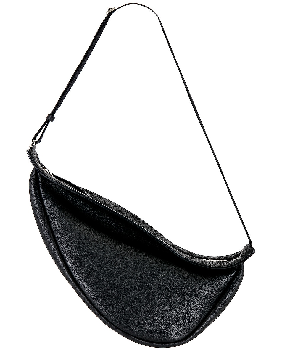 Image 1 of The Row Slouchy Banana Large Bag in Black Pld