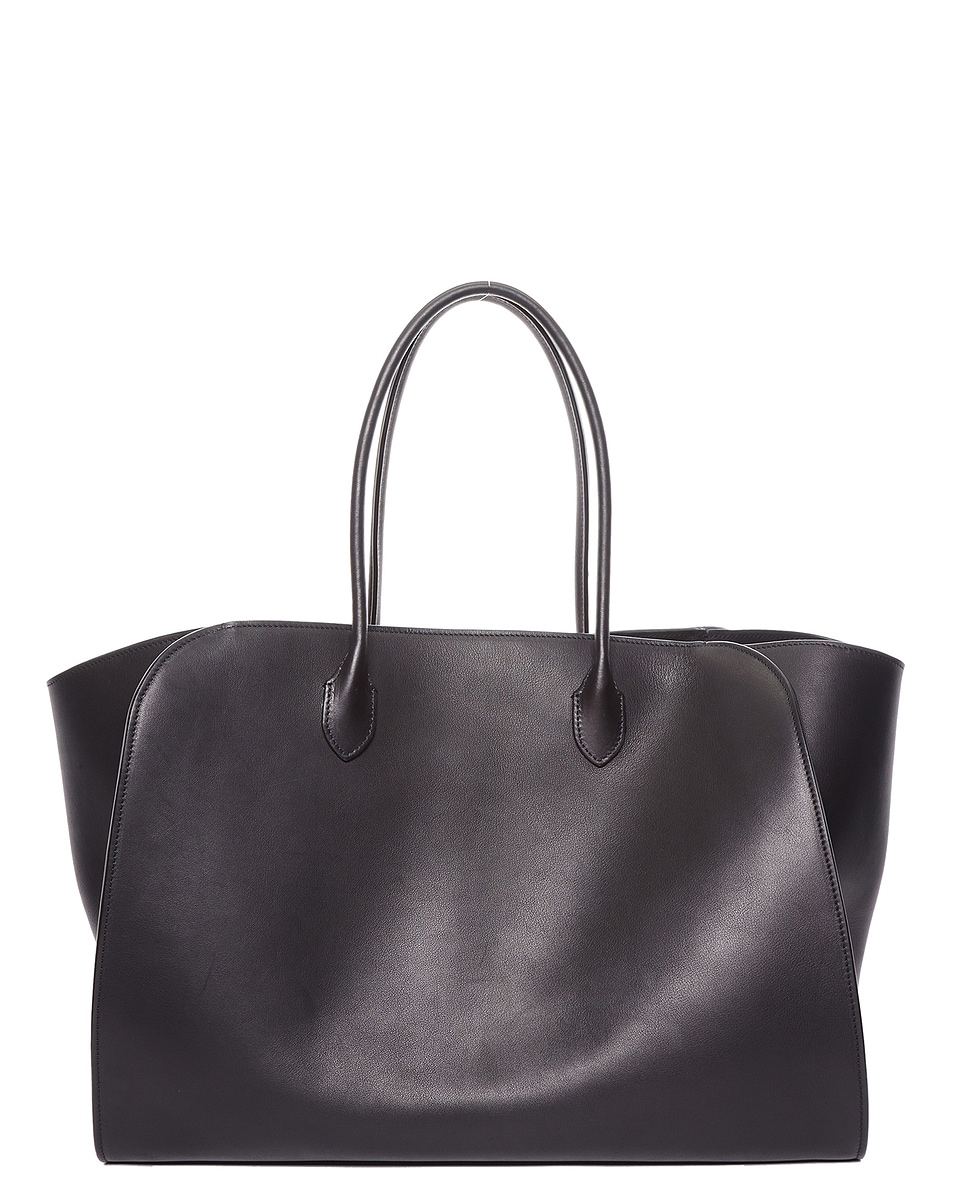 Image 1 of The Row Marlo Top Handle Bag in Black Ans