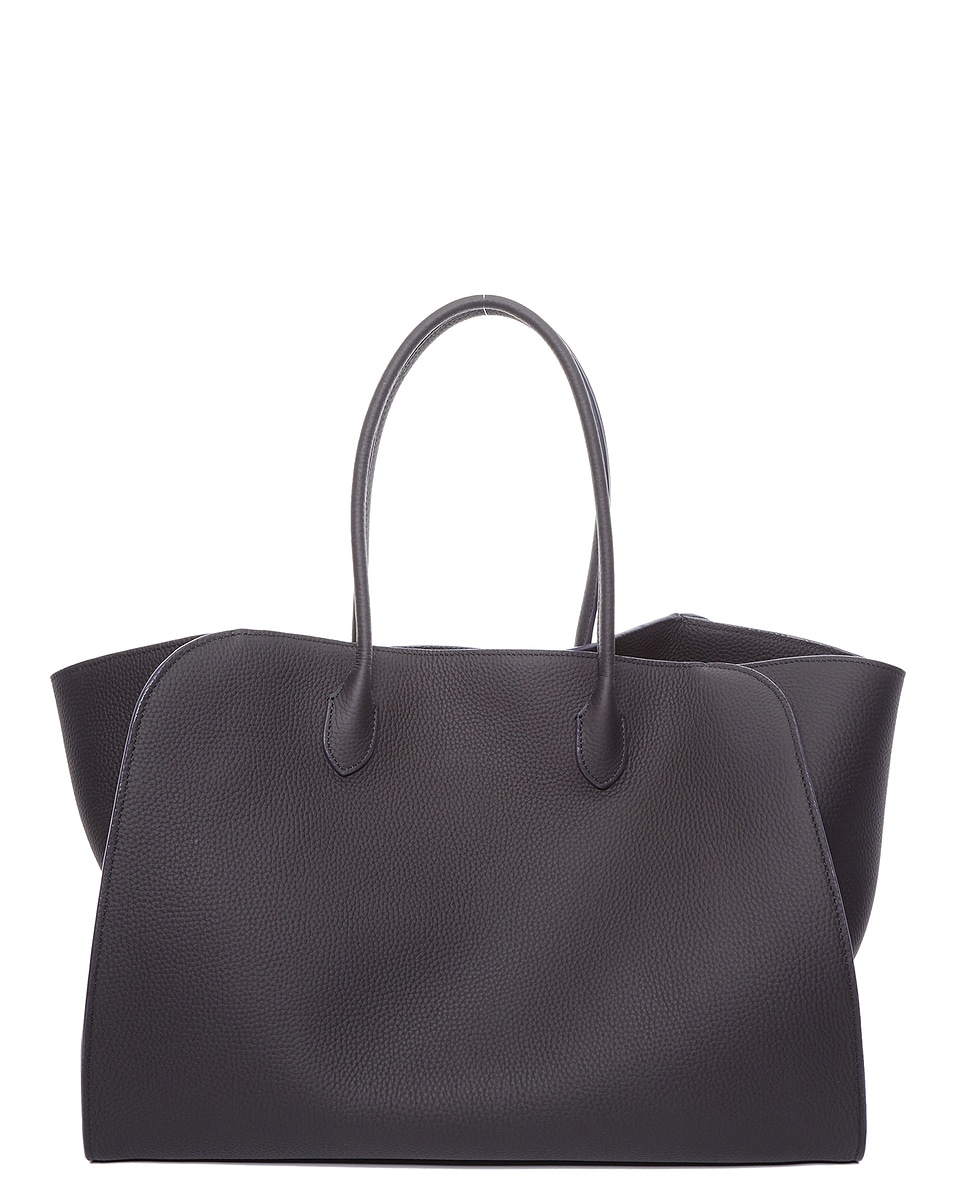 Image 1 of The Row Marlo Top Handle Bag in Midnight Ans