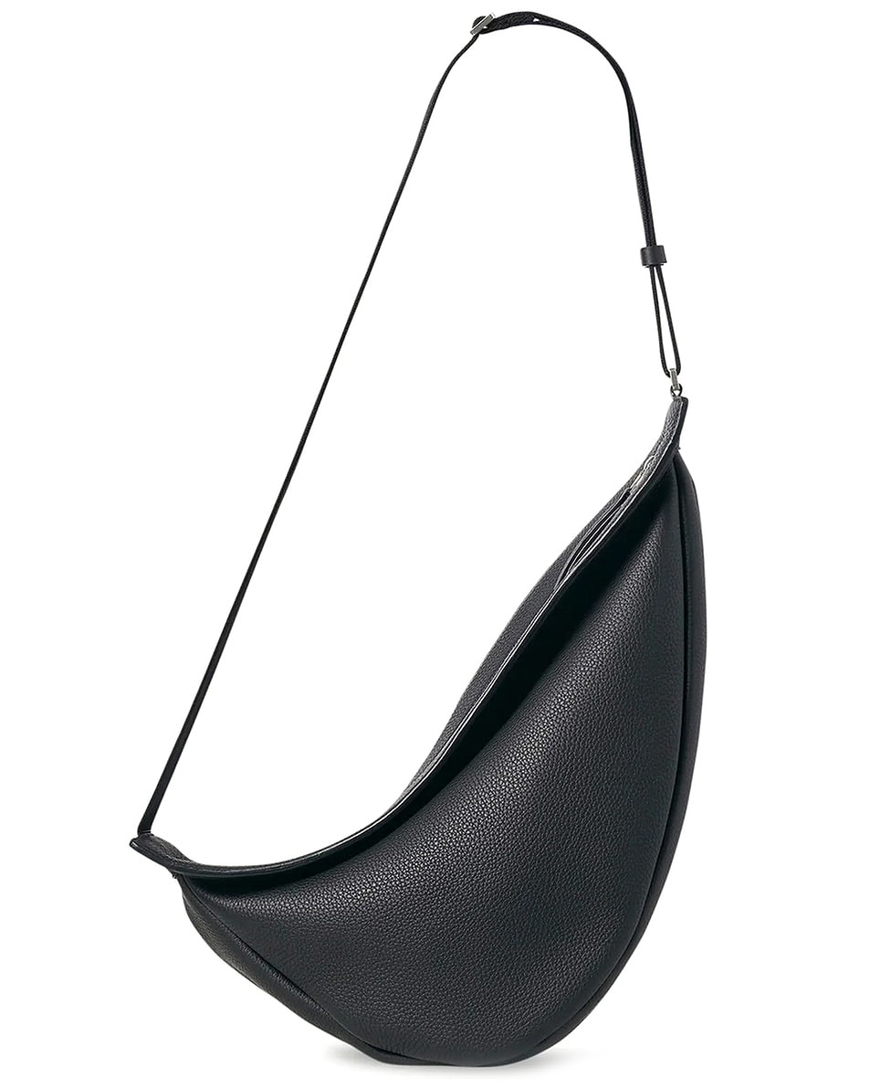 Image 1 of The Row Slouchy Banana Large in Black Ans