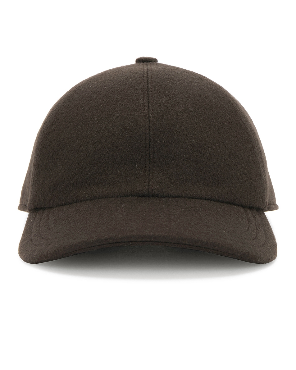 Image 1 of The Row Caspian Hat in Pewter Green