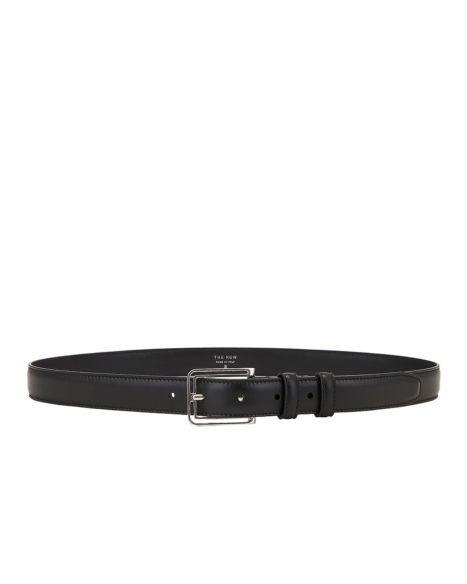 Image 1 of The Row Frame Belt in Black ANG