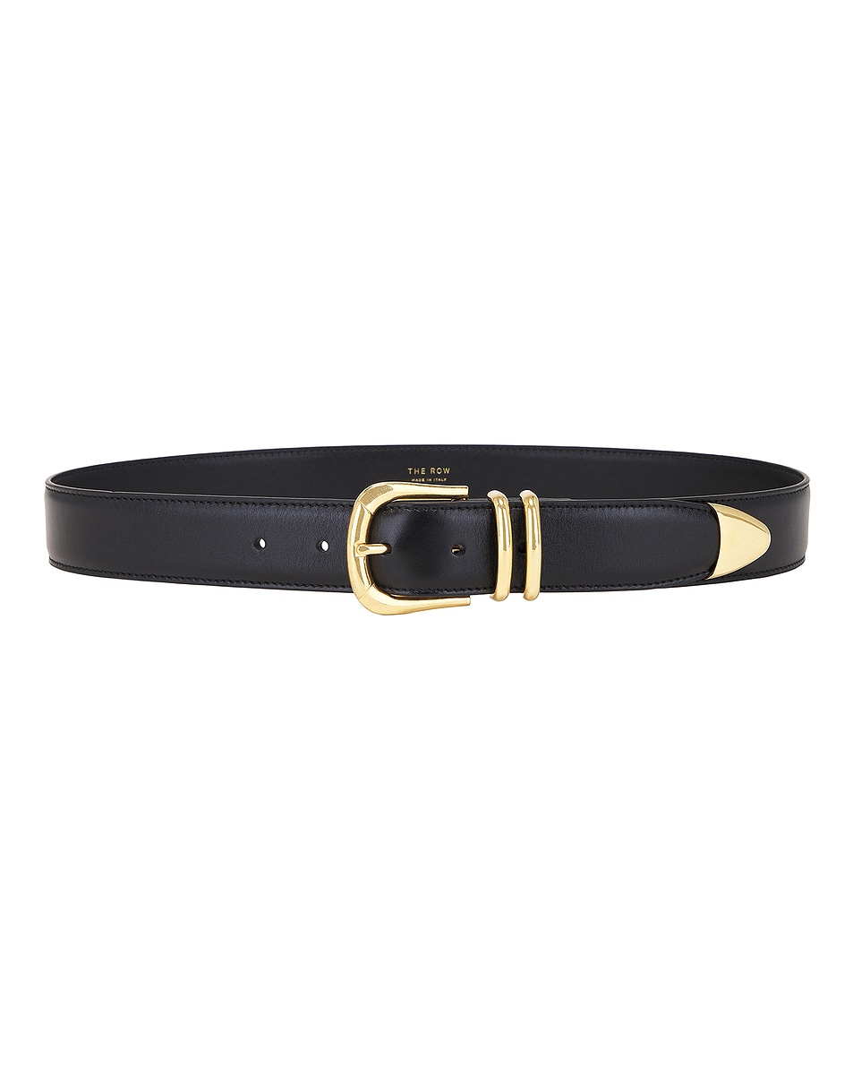 Image 1 of The Row Vintage Belt in Black ANG