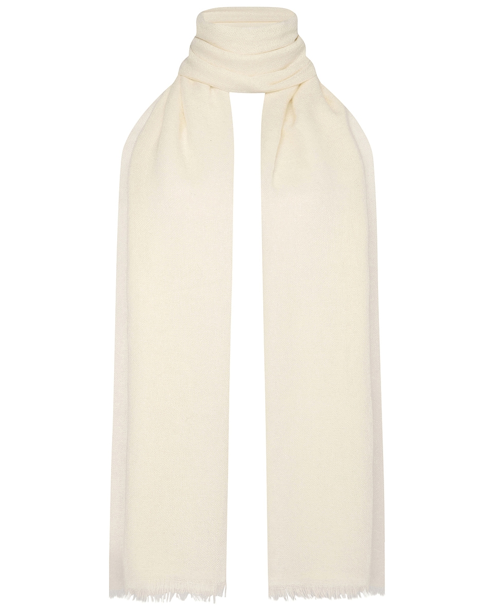 Image 1 of The Row Lenita Scarf in Ivory