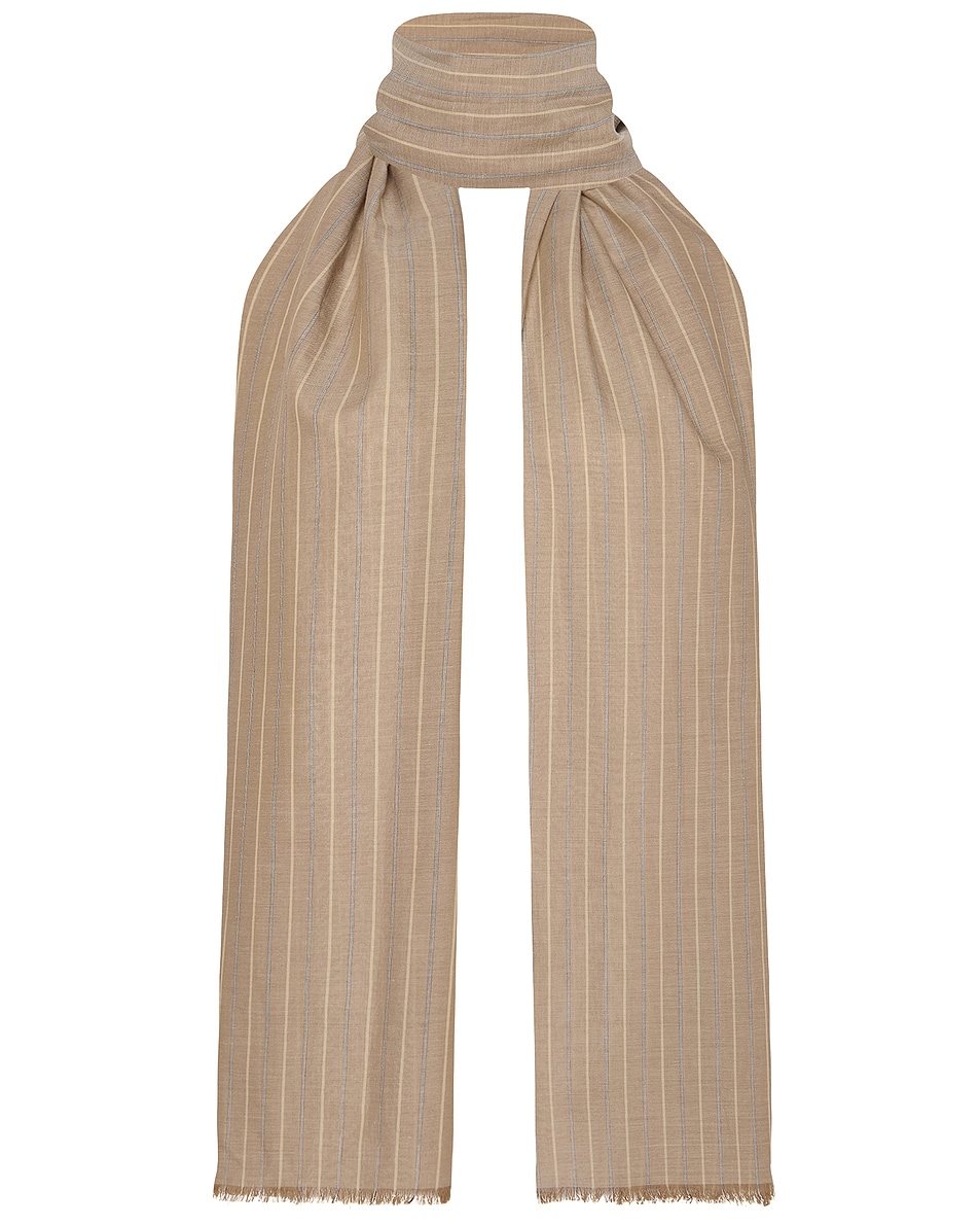 Image 1 of The Row Guel Scarf in Beige Melange