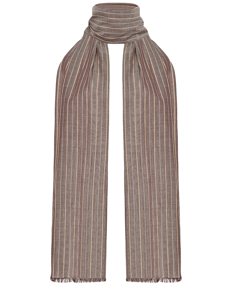 Image 1 of The Row Guel Scarf in Brown Melange