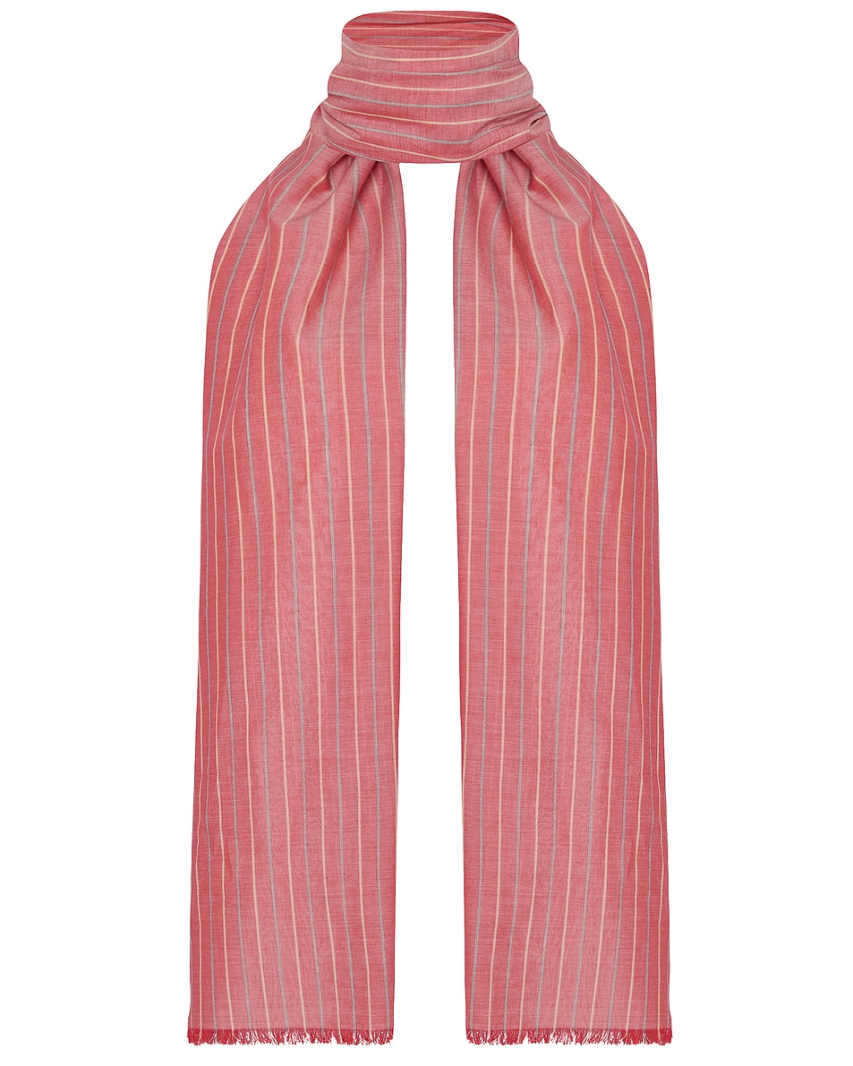 Image 1 of The Row Guel Scarf in Light Red