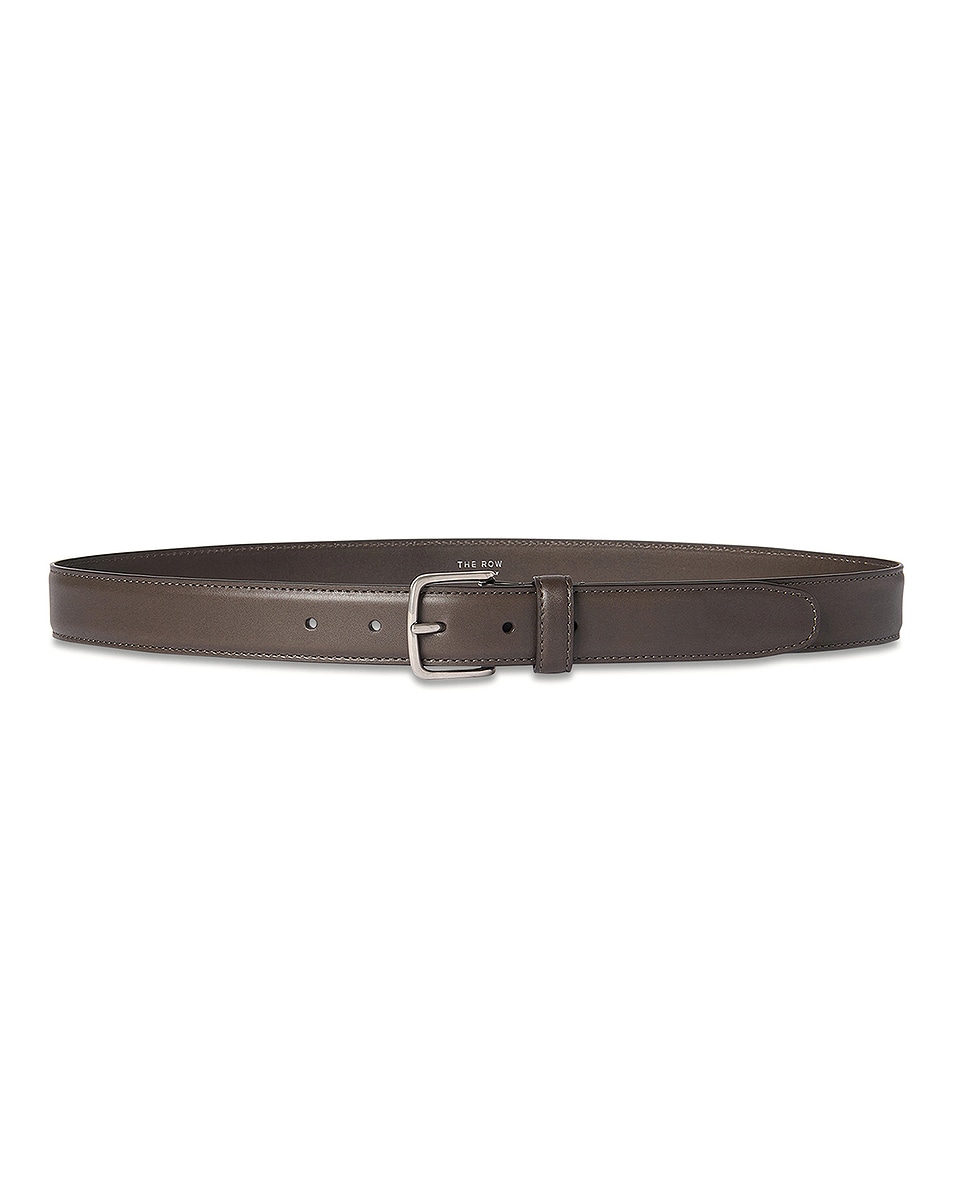 Image 1 of The Row Classic Belt in Taupe ANS