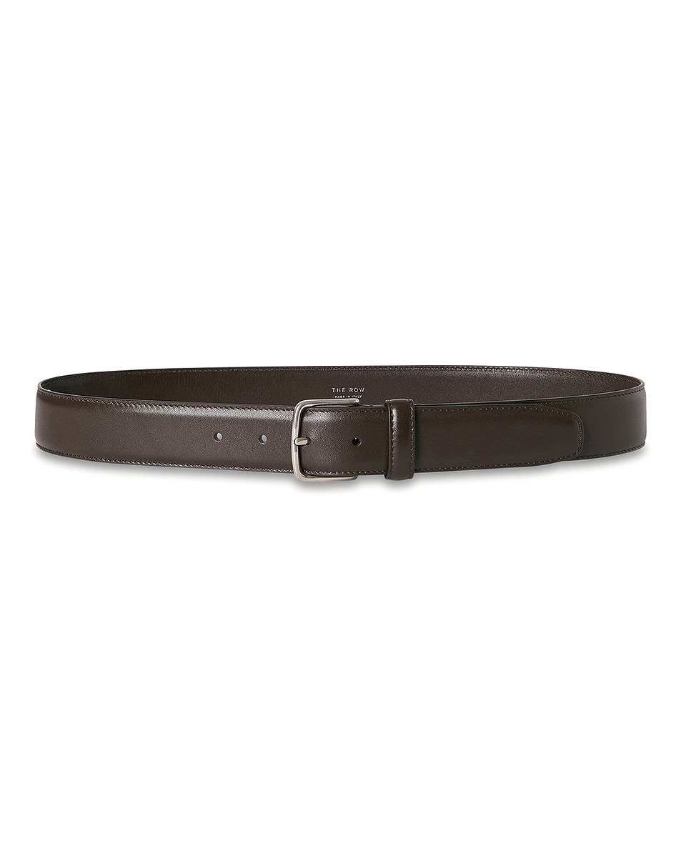 Image 1 of The Row Maxi Classic Belt in Dark Brown ANS
