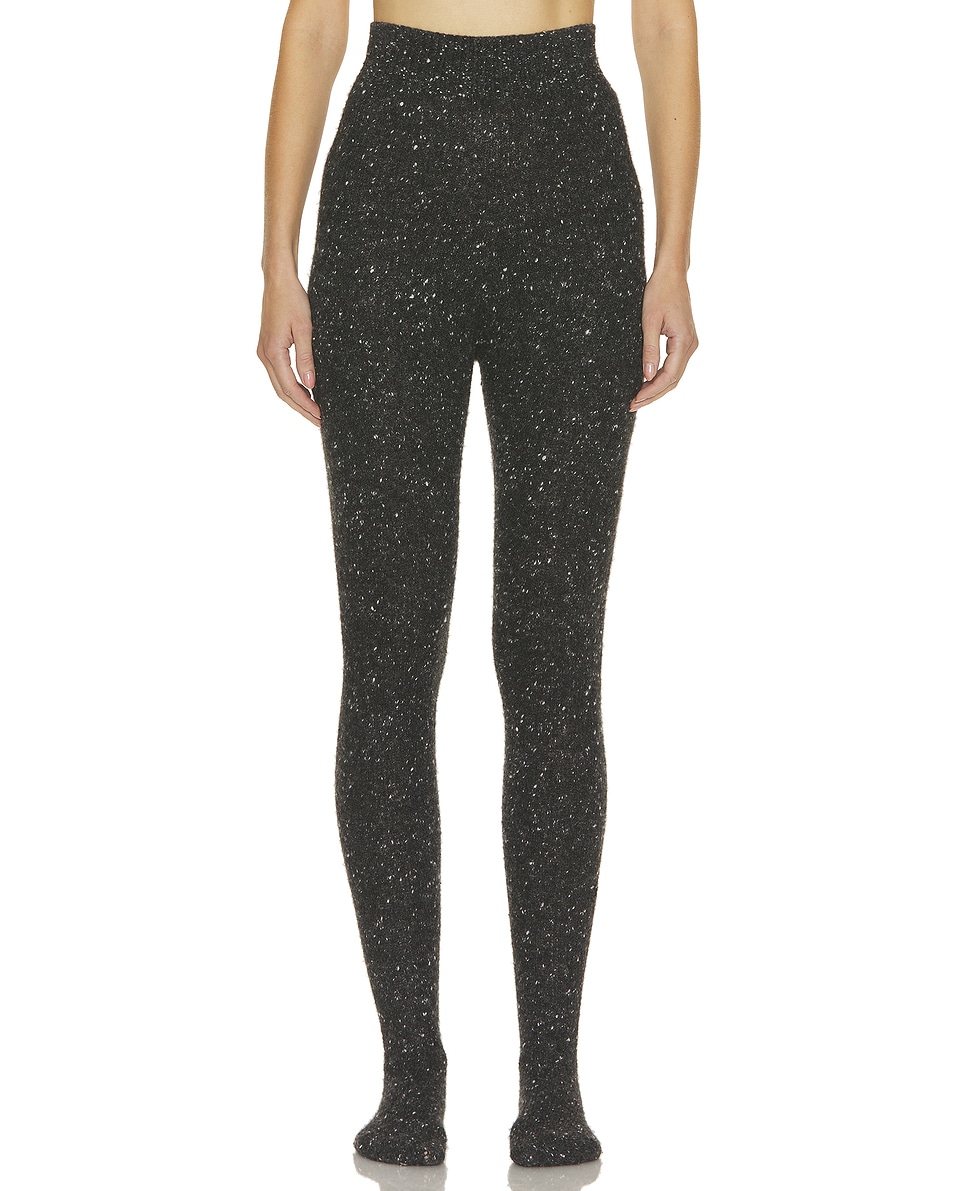 Image 1 of The Row Mumu Tights in Charcoal Melange