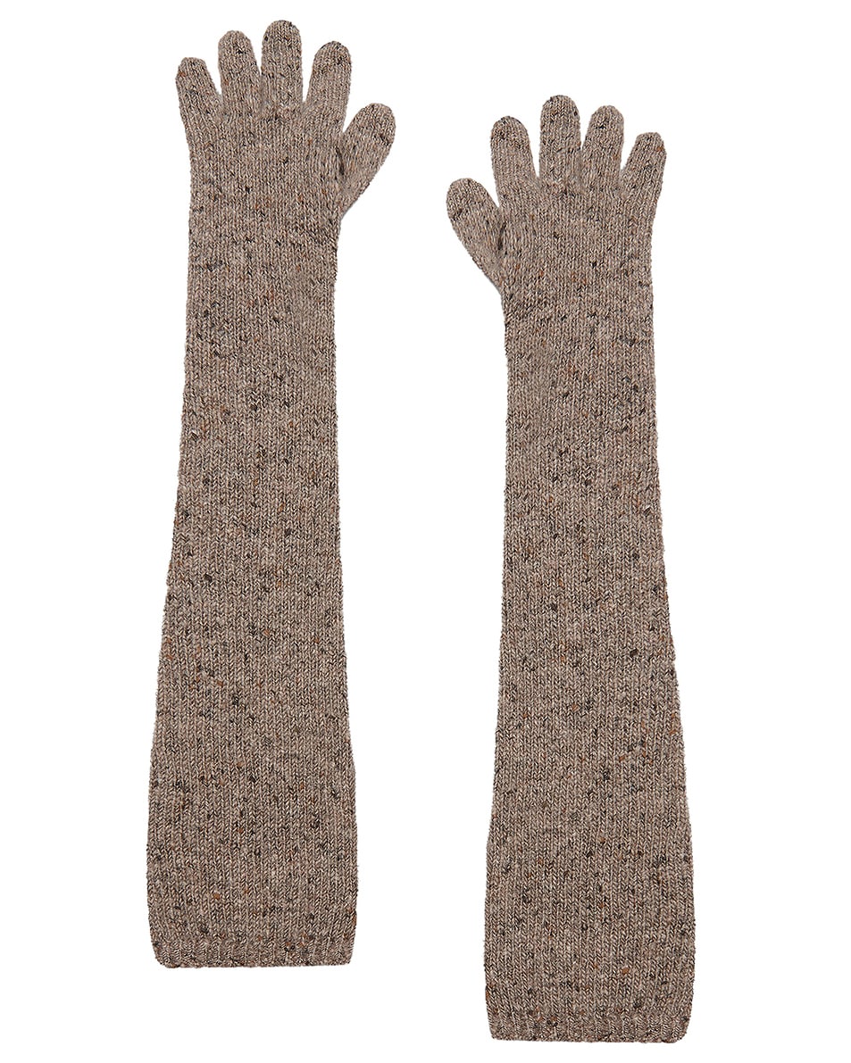 Image 1 of The Row Merano Gloves in Sepia