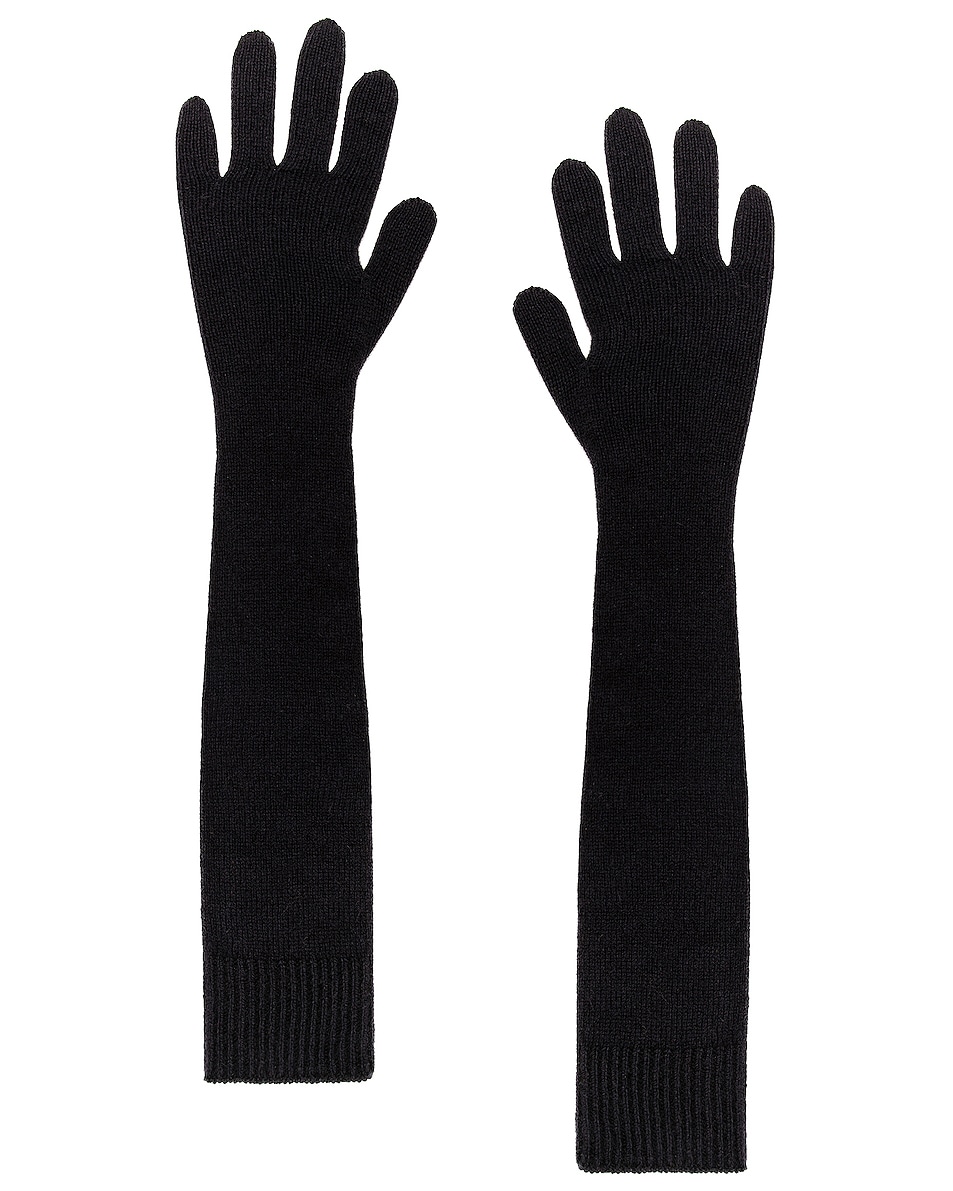 Image 1 of The Row Dovera Gloves in Dark Navy