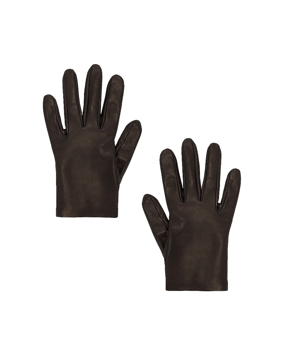 Image 1 of The Row Lorella Gloves in Black