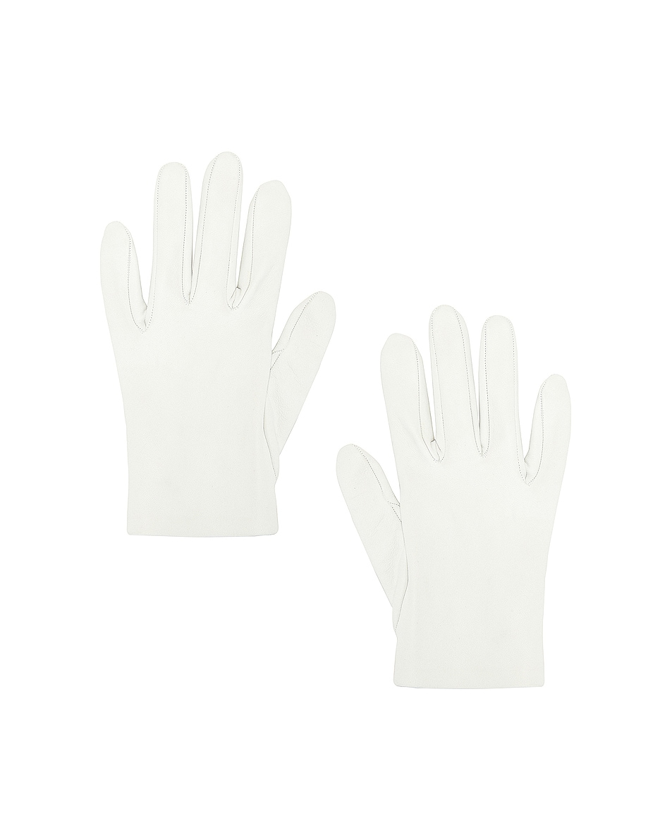 Image 1 of The Row Lorella Gloves in Off White