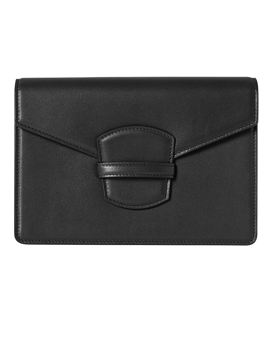 Image 1 of The Row Flap Clutch in Black