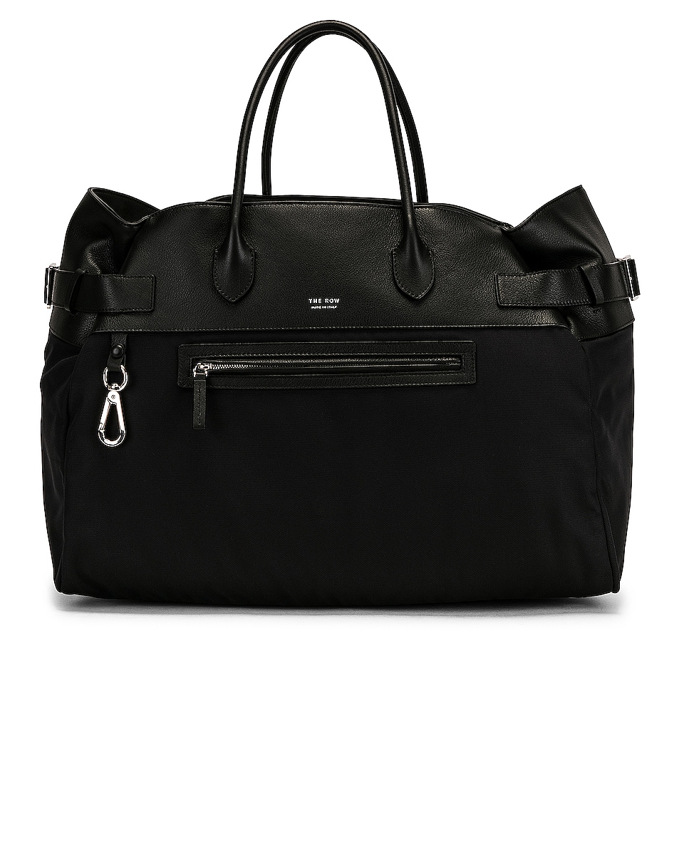 Image 1 of The Row Margaux 17 Inside Out Top Handle Bag in Black PLD