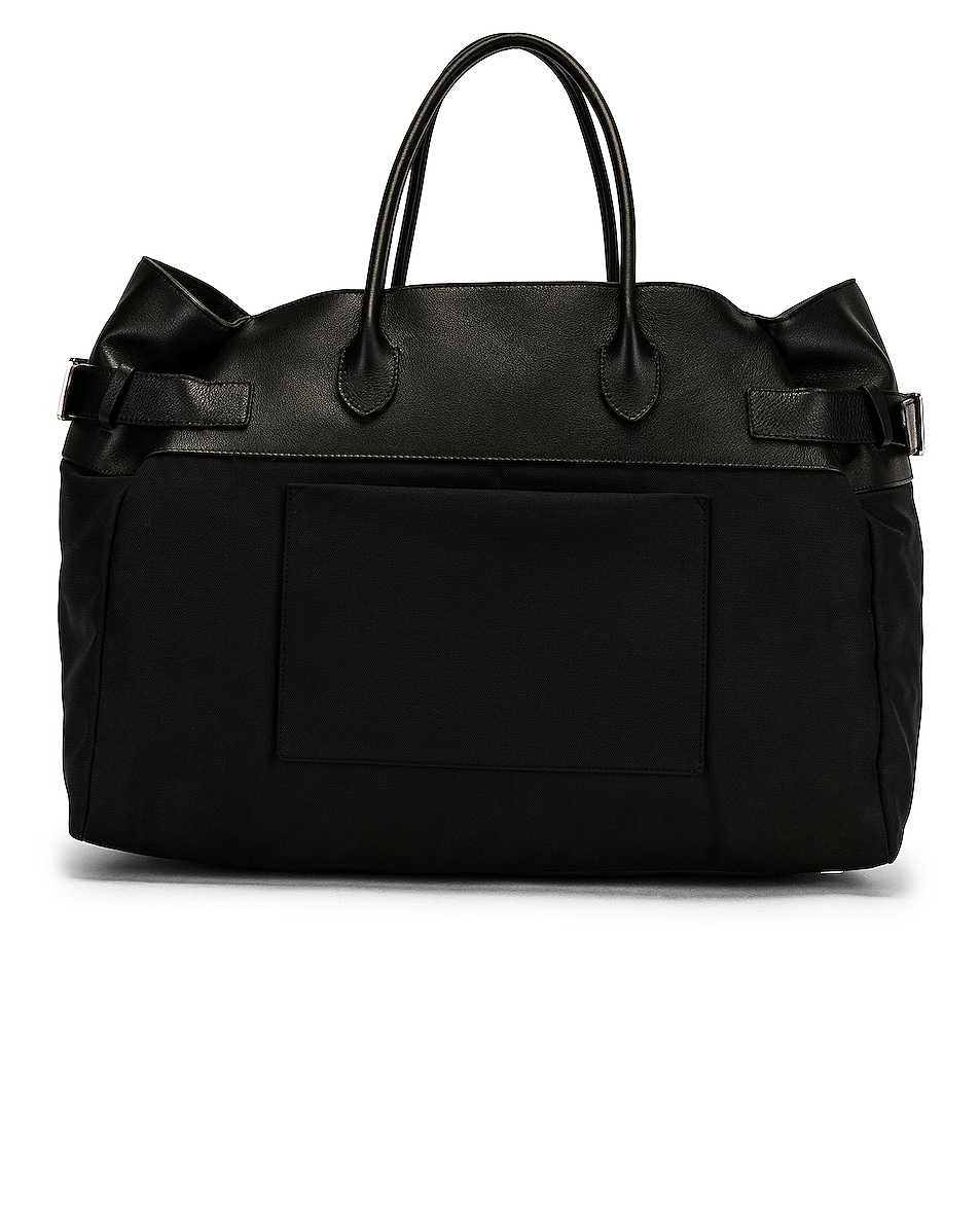 The Row Margaux 17 Inside Out Top Handle Bag in Black PLD | FWRD