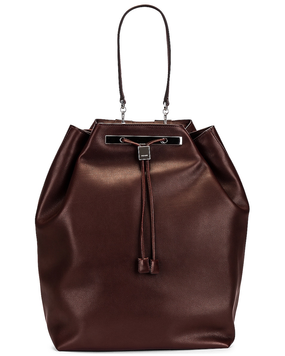 Image 1 of The Row Backpack 11 in Burgundy