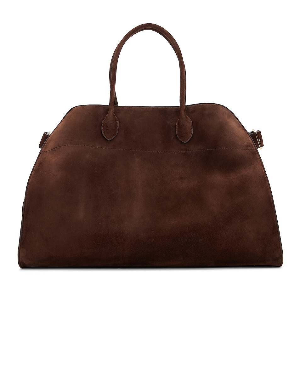 Image 1 of The Row Soft Margaux 17 Top Handle Bag in Mocha SHG