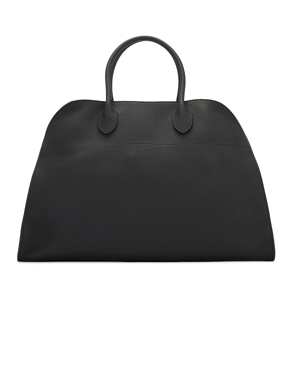 Image 1 of The Row Soft Margaux 15 Top Handle Bag in Black PLD