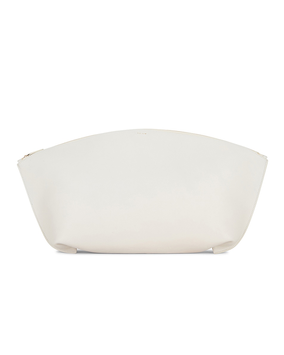 Image 1 of The Row XL Dante Clutch in Blanco