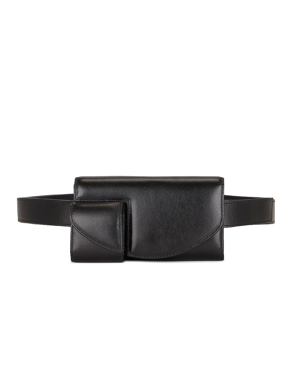 Image 1 of The Row Horizontal Belt Bag in Black PLD