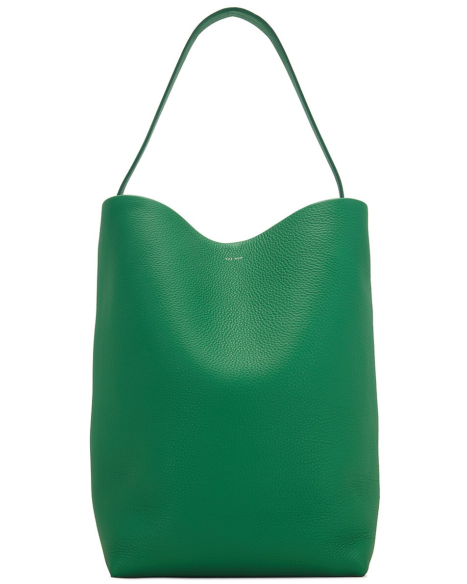 Image 1 of The Row Large Park Tote Bag in Emerald
